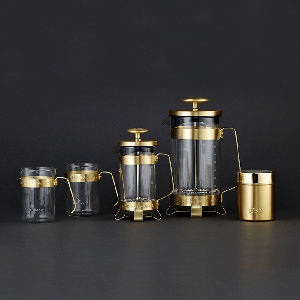 Cafetera Prensa Francesa para 3 tazas Dorado Electric BARISTA & CO- Depto51