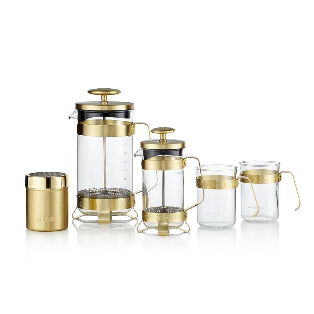 Cafetera Prensa Francesa para 3 tazas Dorado Electric BARISTA & CO- Depto51