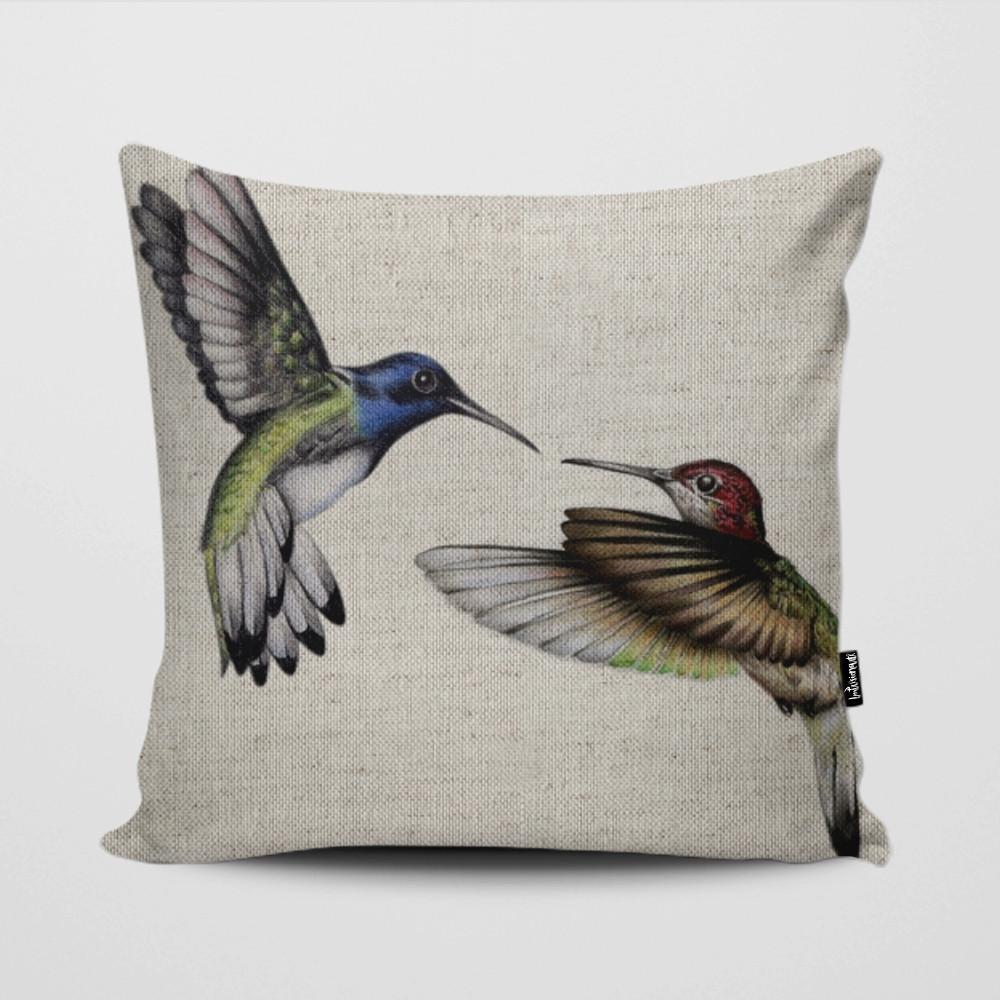 Funda de Cojín Colibries GALERIA IMPRESIONARTE- Depto51