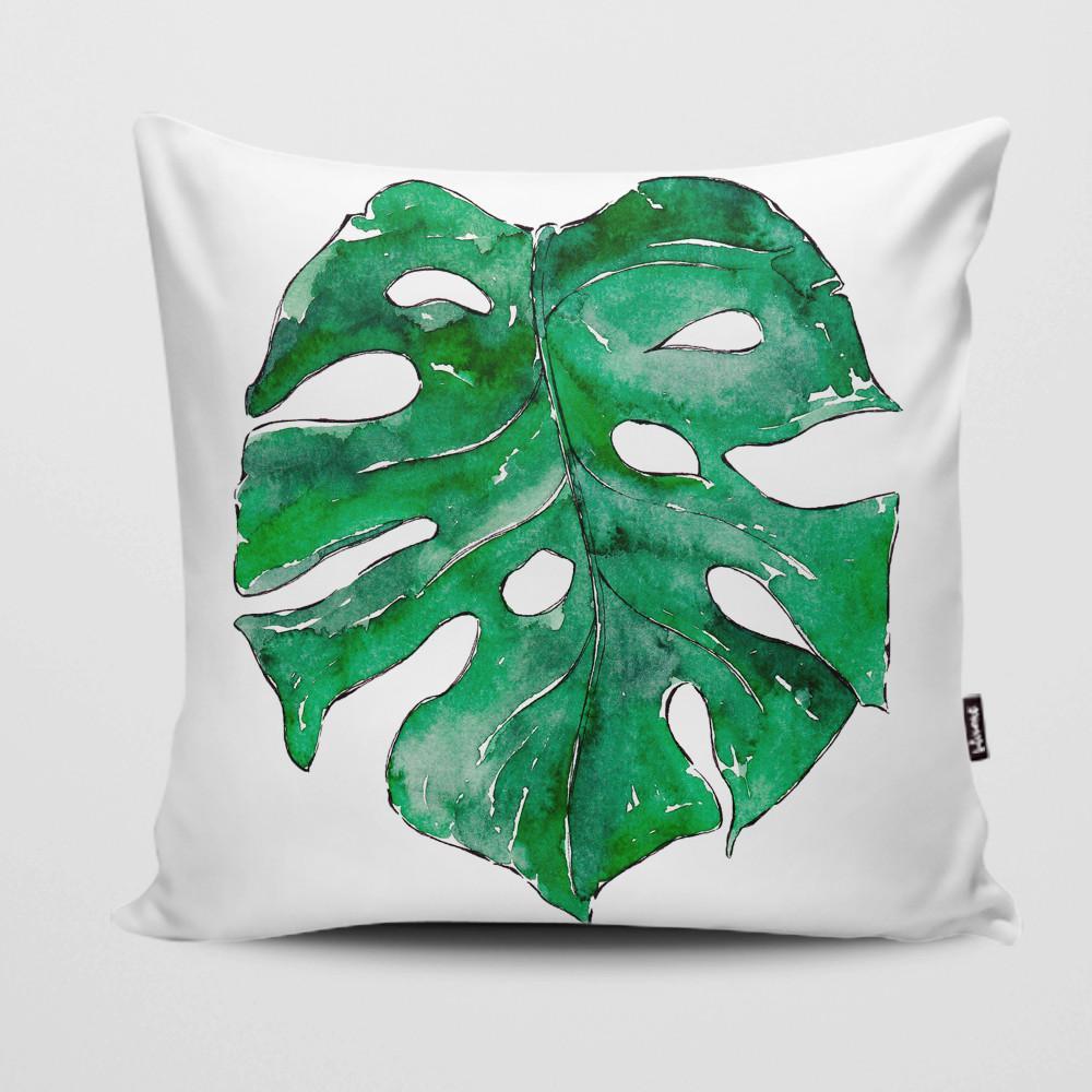 Funda de Cojín Hoja Monstera GALERIA IMPRESIONARTE- Depto51