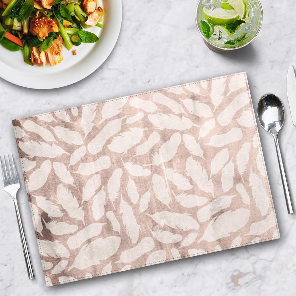 Set 4 individuales Feather Pattern GALERIA IMPRESIONARTE- Depto51