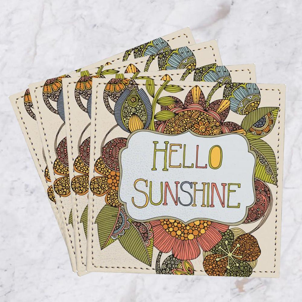 Set de 4 Posavasos Hello Sunshine GALERIA IMPRESIONARTE- Depto51