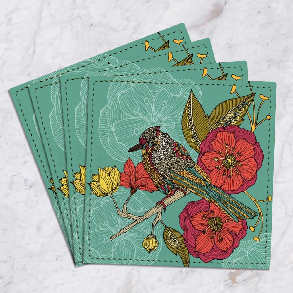 Set de 4 Posavasos Contented Constance GALERIA IMPRESIONARTE- Depto51