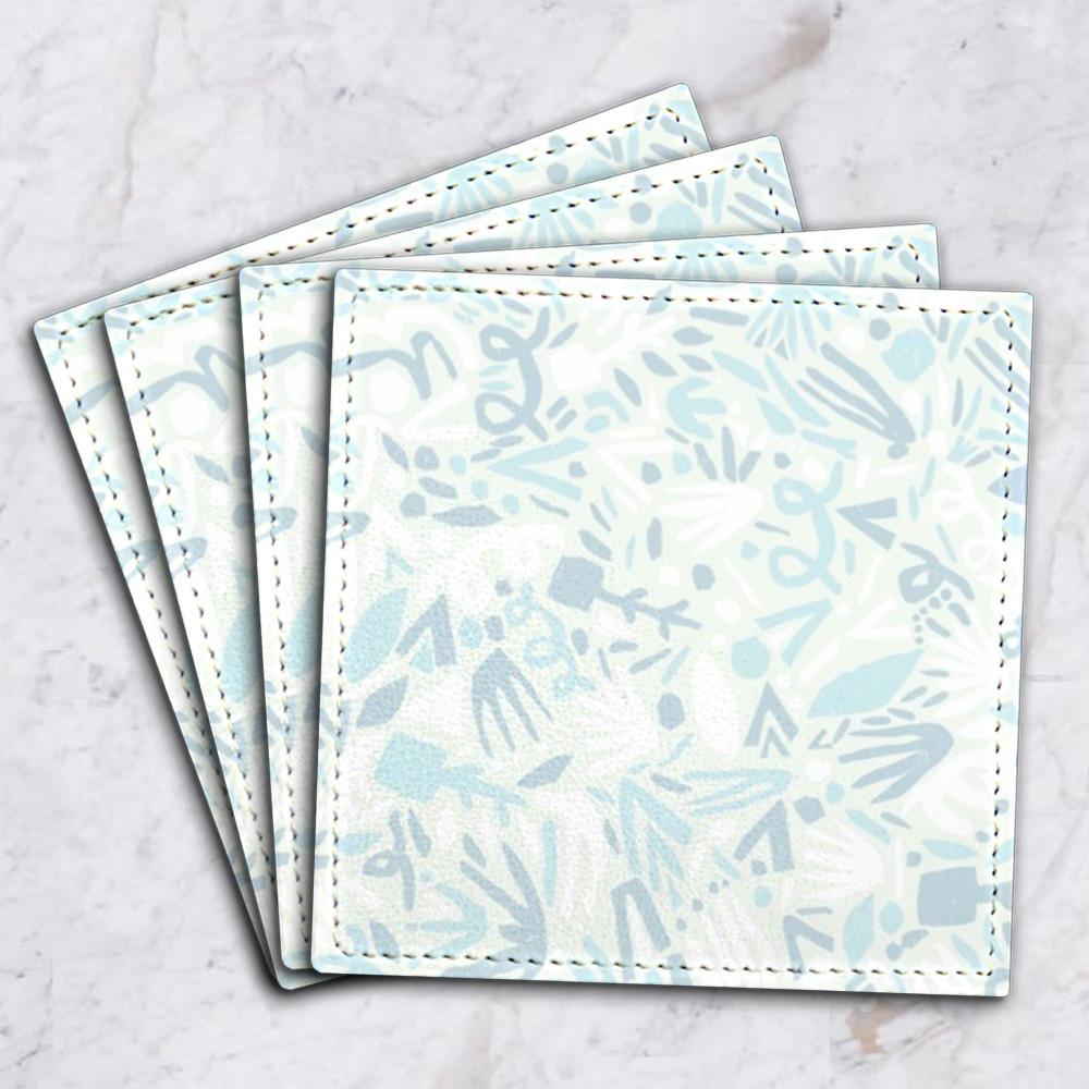 Set 4 posavasos White Forest GALERIA IMPRESIONARTE- Depto51