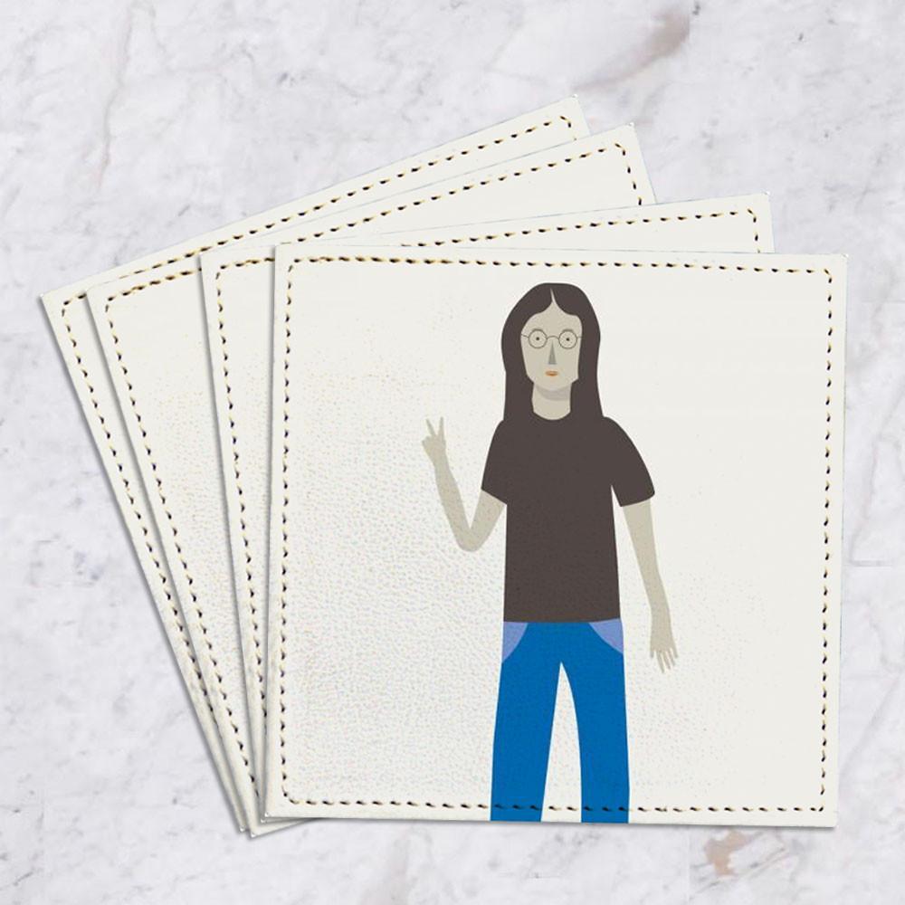 Set de 4 Posavasos John Lennon GALERIA IMPRESIONARTE- Depto51