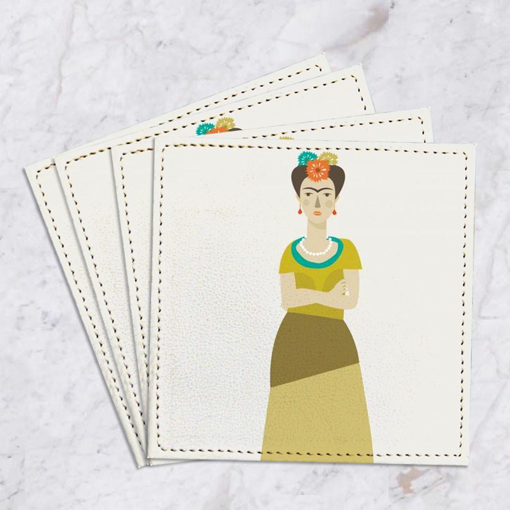 Set de 4 Posavasos Frida Kahlo GALERIA IMPRESIONARTE- Depto51