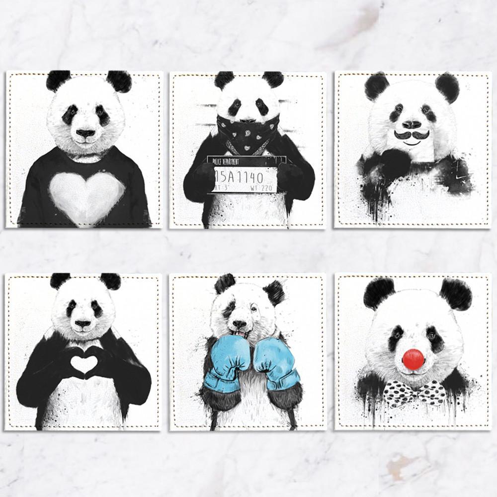 Set de 6 Posavasos Pandas GALERIA IMPRESIONARTE- Depto51