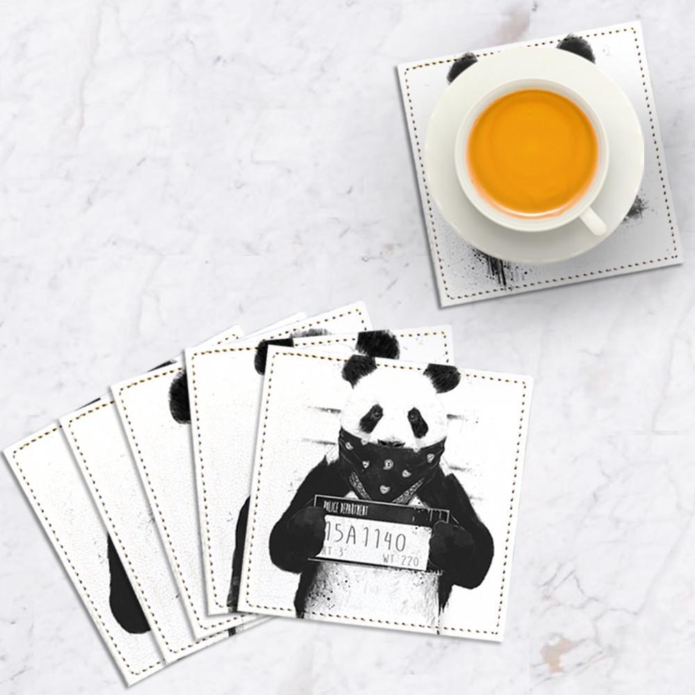 Set de 6 Posavasos Pandas GALERIA IMPRESIONARTE- Depto51