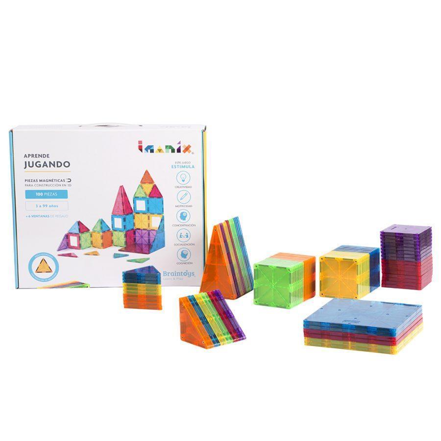 Set Imanix 100 Piezas + 6 piezas de regalo BRAINTOYS- Depto51